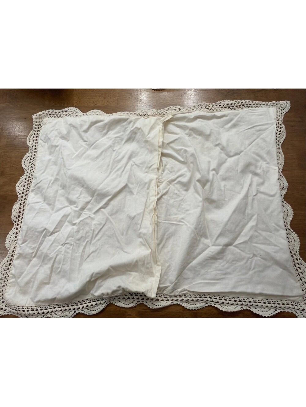 VTG Lot 3 Crochet Floral Pillow Cover Sham Ivory & 4 Accent Pillows Cottage Gran - Picture 4 of 12